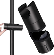 Supporto doccia universale - Adatto per spazzola doccia - 1 pezzo - Nero - ABS