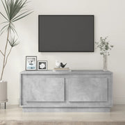 Tavolino Salotto-Tavolino da soggiorno-Tavolo Grigio Cemento 102x50x44 cm Legno Multistrato