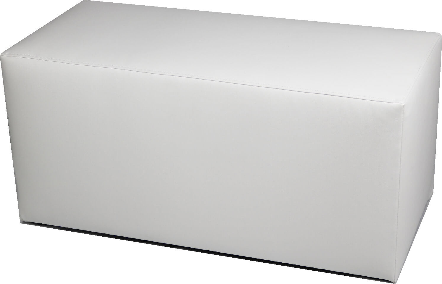 Panca in Similpelle 90x42x44 cm Avalli Bianca