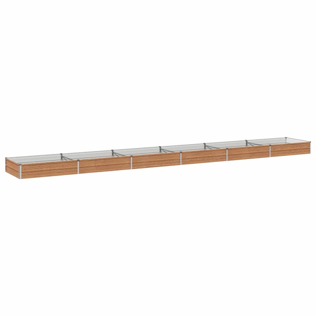 Letto rialzato da giardino Marrone legno 600 x 80 x 24 cm 8006526
