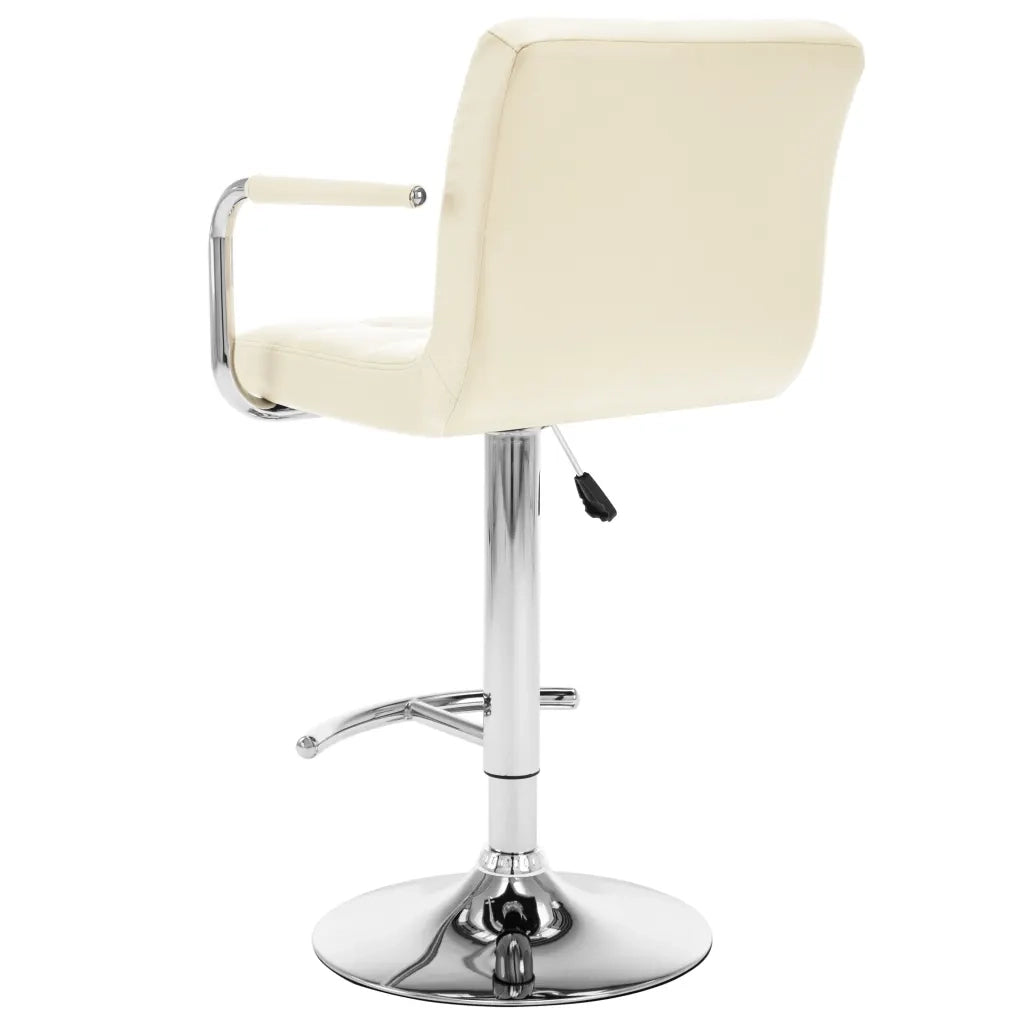 Sgabelli da Bar 2 pz Crema in Similpelle cod mxl 57555