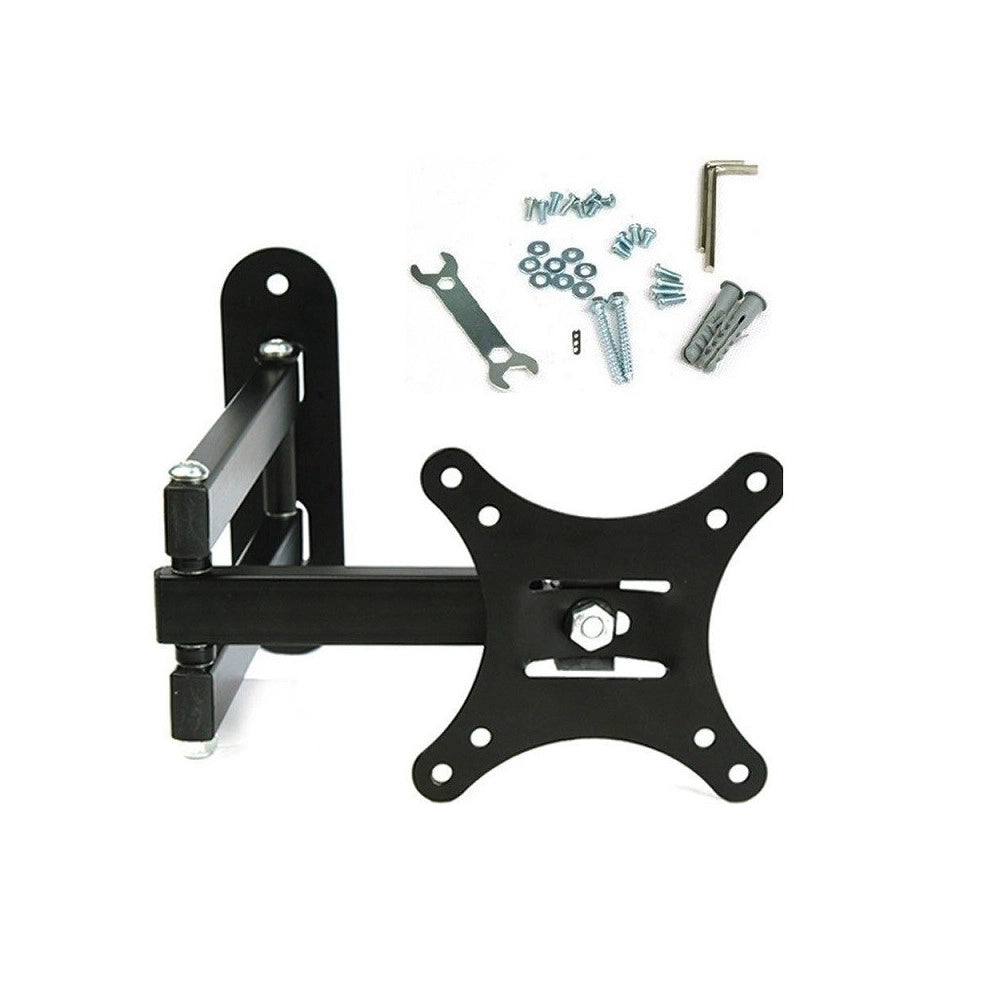 Trade Shop - Staffa Parete Per Tv Braccio Rotazione E Inclinazione Girevole Da 10" A 26" -