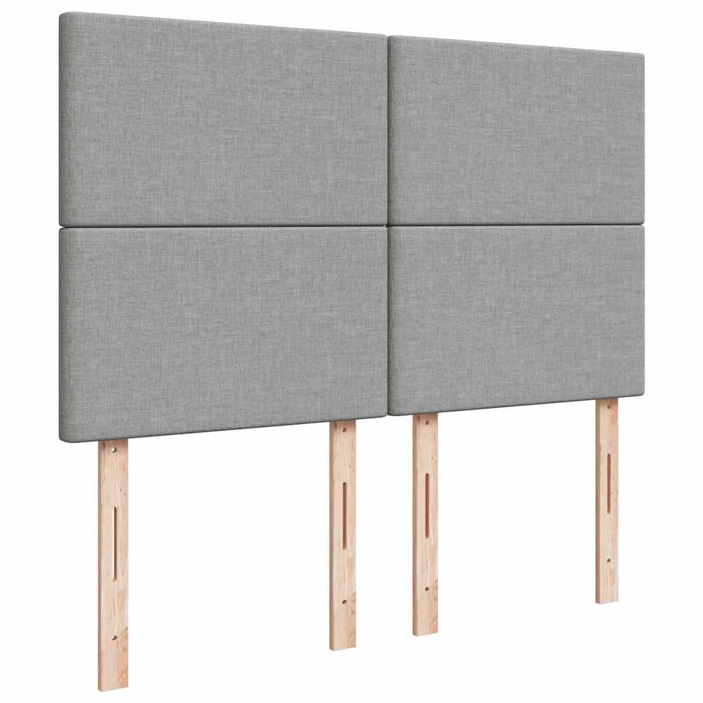 vidaXL Struttura Letto Pouf con Materasso 140x200 cm in Tessuto