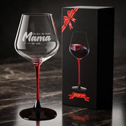 Vaso da Vino per la Migliore Mamma con Gravatura - Regalo di Maternità 460 ml
