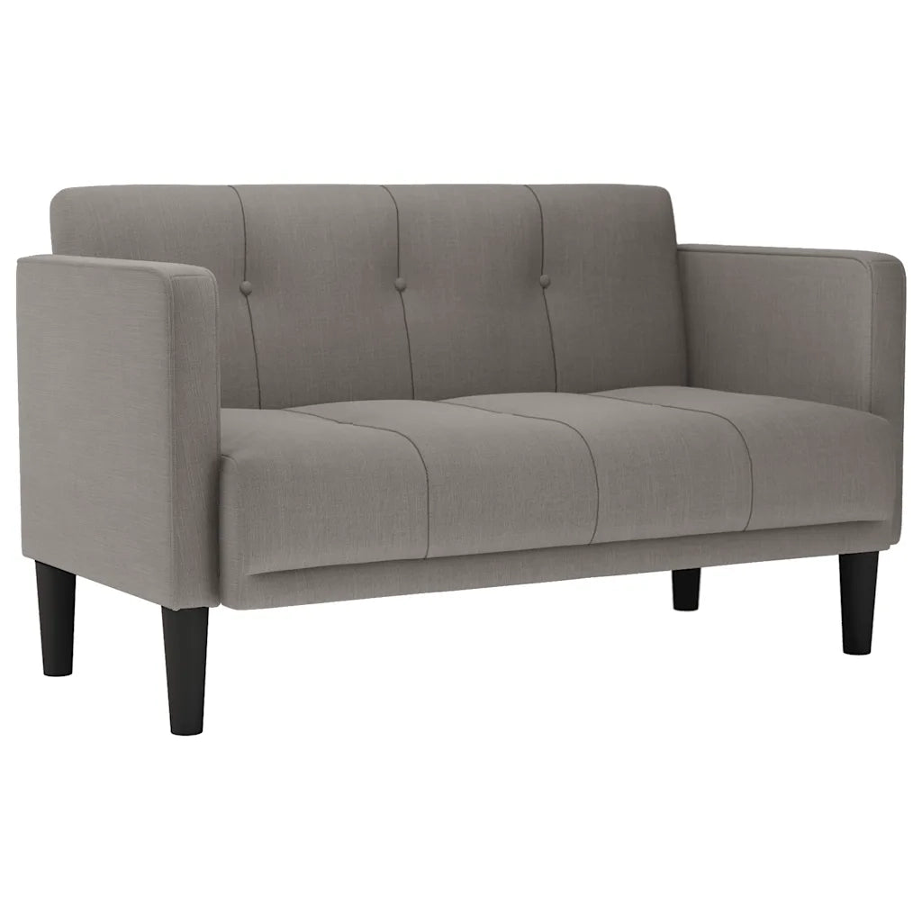 vidaXL Divano Divanetto Tortora 111 cm in Tessuto