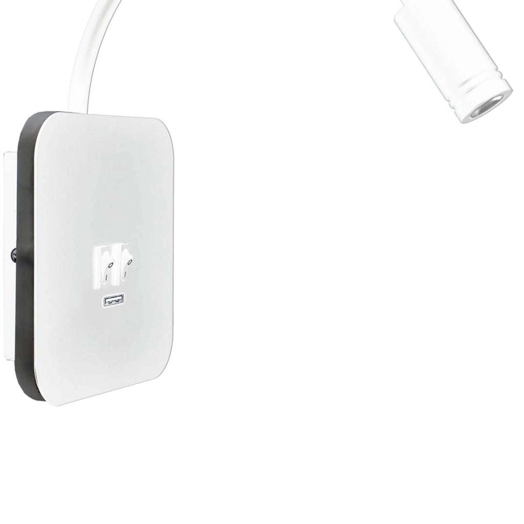 Lampada da parete LED Milagro BASE ML6351 bianca USB