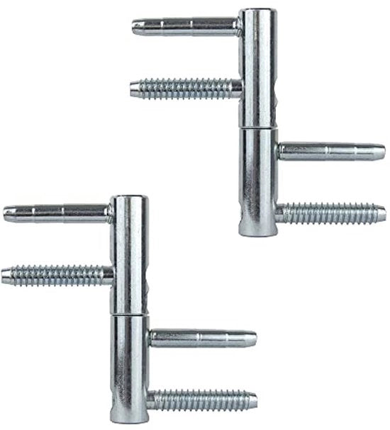 Battenti di porta 20 mm - Per porte in legno obliqua pesante e porte in acciaio - Adattabile - Set da 2 - Misura 3D-909 (D14x80)