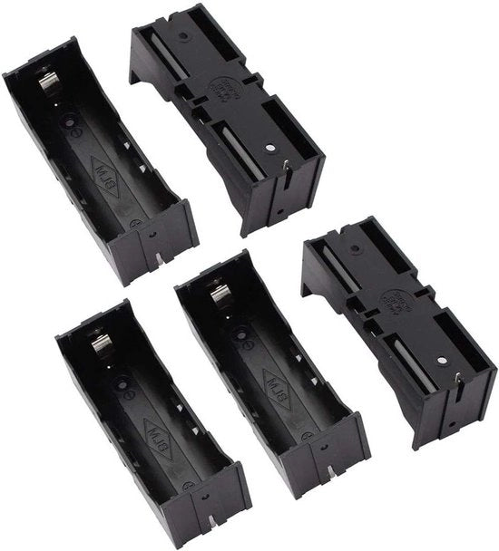 Contenitore di archiviazione in plastica singola con batterie da 5 unità BLM 26650, alimentato da una batteria singola.