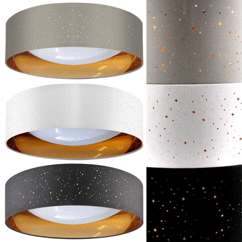 Plafoniera LED Polux Tuluza 24W 4000K Ø40 taupe oro