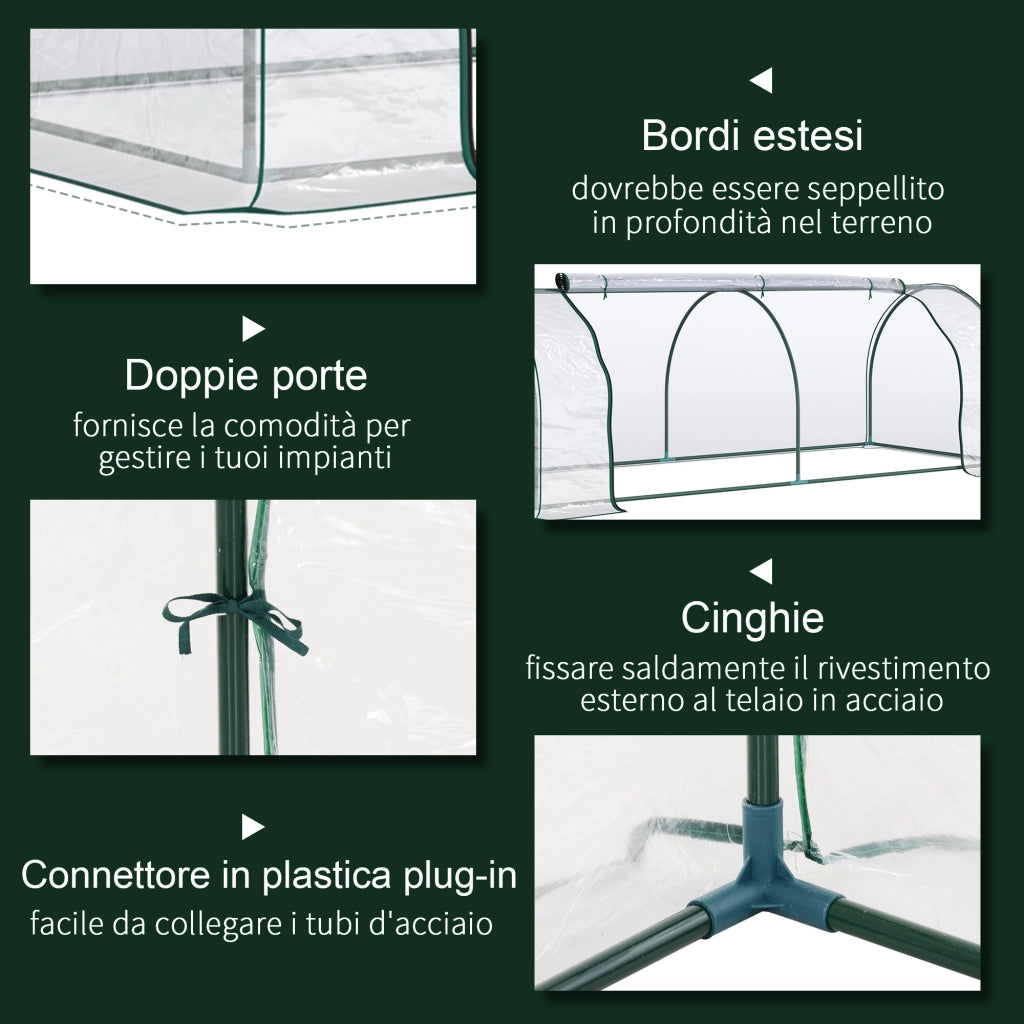 Serra da Giardino ¨C zephmum ¨C Acciaio e PVC 250x100x80 cm
