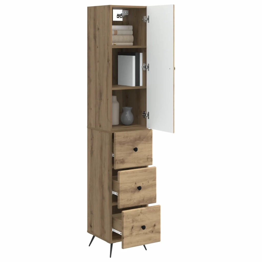 Set di armadi 2 pcs Rovere Artigianale 34,5 x 34,5 x 90 cm