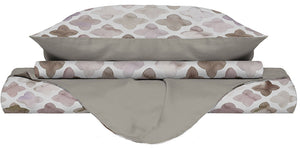 Copripiumino Matrimonale con Federe Stampato in Microfibra Florence