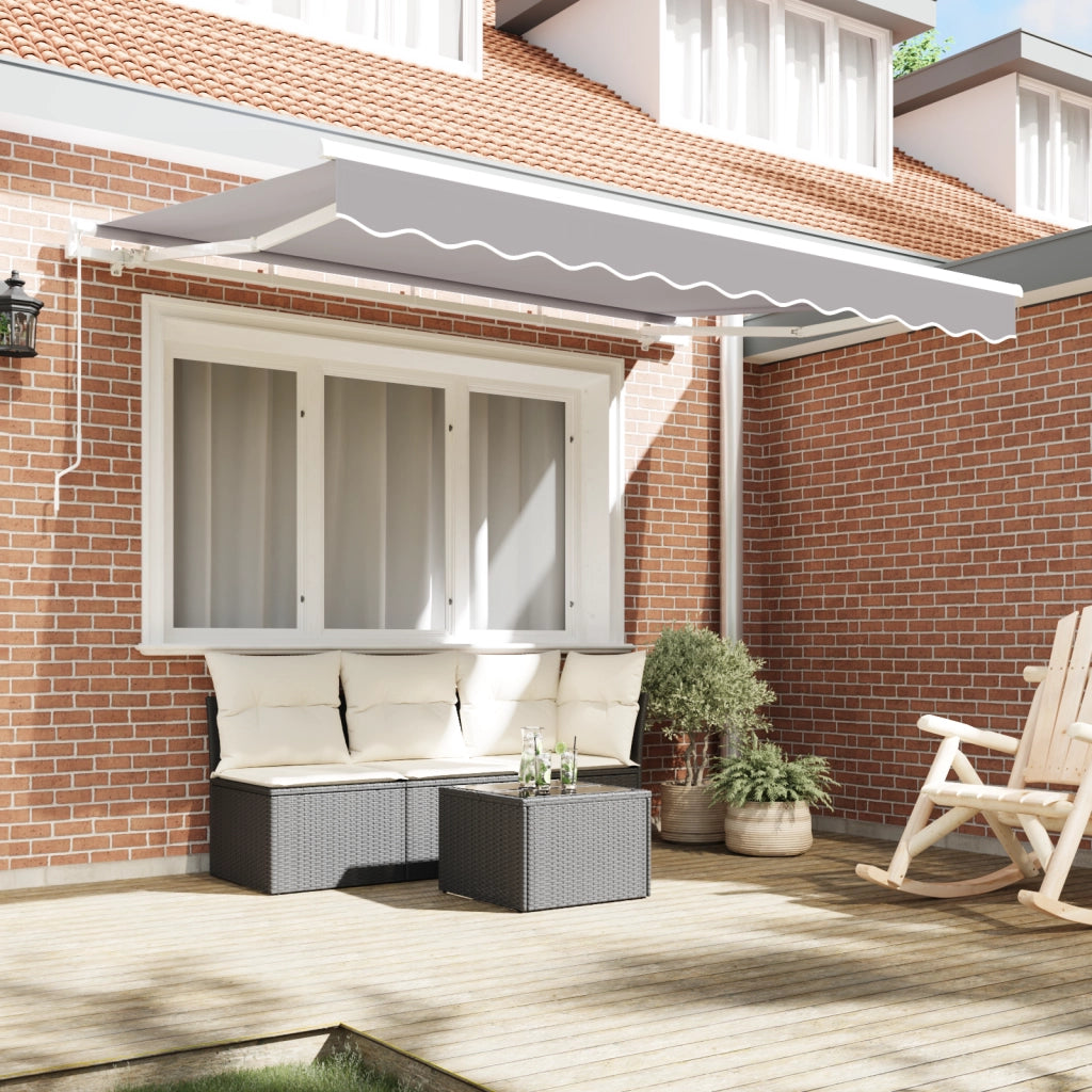Tessuto di ricambio per tenda da sole grigio chiaro per telaio 3.5x2 m