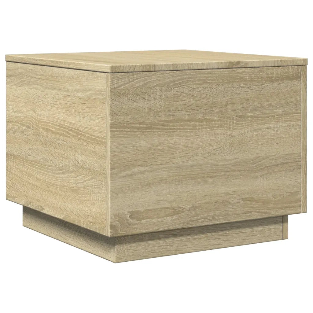 Tavolino da Salotto-Tavolino da soggiorno Gambe in Metallo Rovere Sonoma 50x50x40 cm 413772