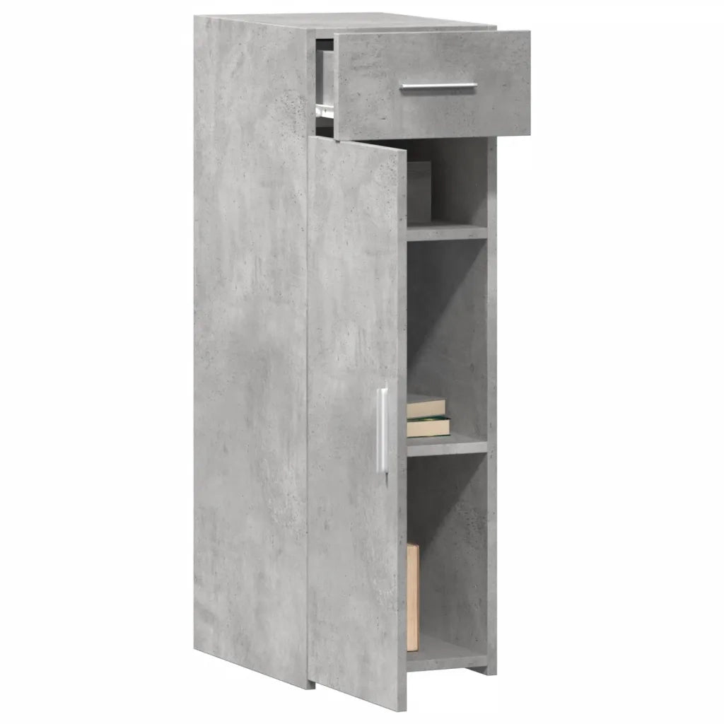 Credenza-Buffet-Armadio da cucina Grigio Cemento 30x42,5x93 cm in Legno Multistrato 252890