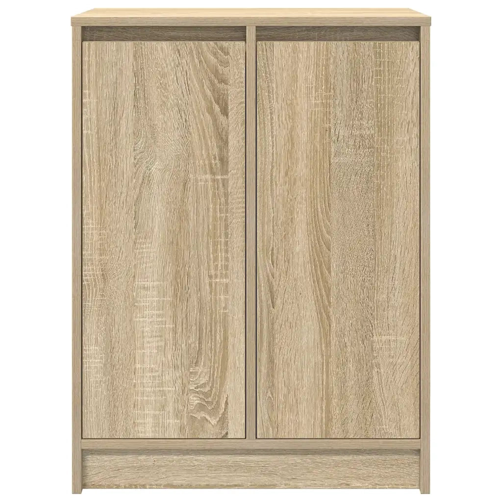 Scarpiera-Scaffale per scarpe Rovere Sonoma 57x34x76 cm in Legno Multistrato