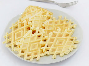 Biscottiera Elettrica 600W per Cialde Waffles Rettangolari Alluminio Teflon Free