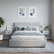 Mobiletto da notte a muro 2 pz Grigio Cemento 34,5 x 33 x 20 cm 899112