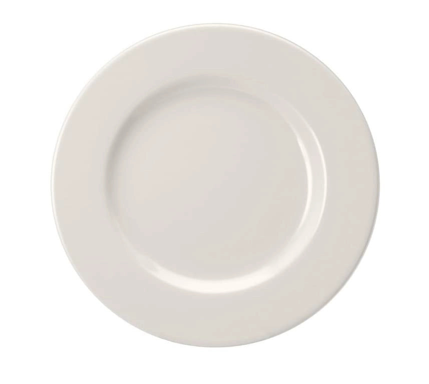 Set 12 Piatti Frutta da Tavola in Porcellana Bianco Ischia 21 cm