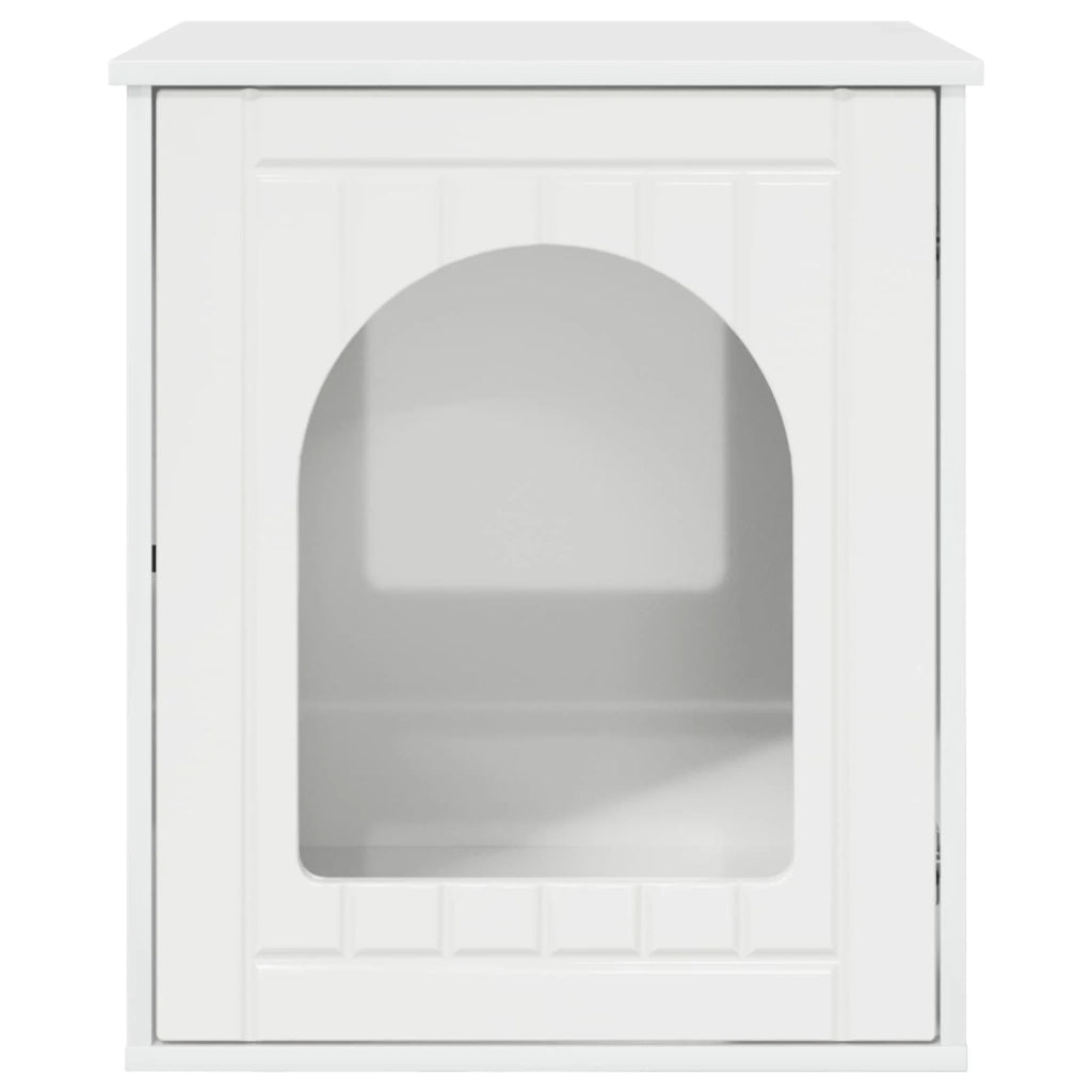 Casa per Gatti Bianco Lucido 53 x 52 x 62 cm Legno multistrato 8000711