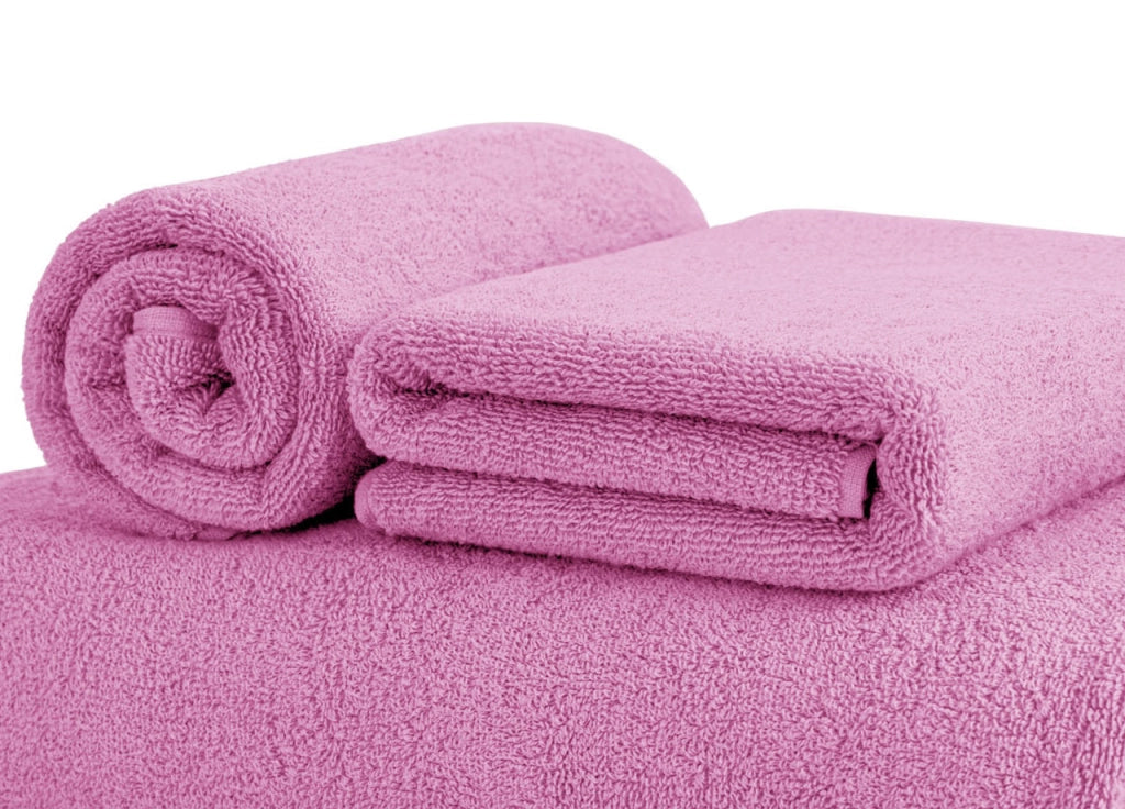 Asciugamani Salvietta Bagno In Morbida Spugna Modello Sophie Colore Fucsia - Salvietta - Fucsia