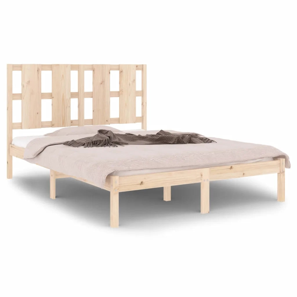 Giroletto-Struttura Letto in Legno Massello 135x190 cm Double 243110