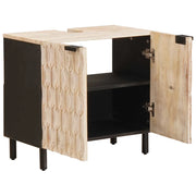 Mobile Lavabo | Armadio per Lavabo da Bagno con porta Bianco 62 x 33 x 58 cm