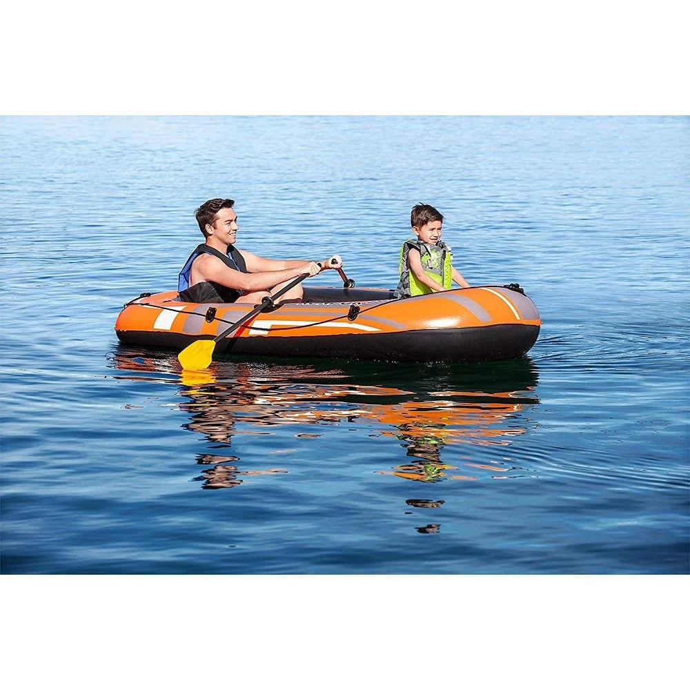 Trade Shop - Set Canotto Gommone Kondor 3000 232x115x36cm Con Remi 124 Cm Pompa Manuale 61102 -