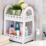 Trade Shop - Mensola Portaoggetti A Doppio Strato Per Cucina Bagno Ufficio Stile Europeo Da Scrivania -
