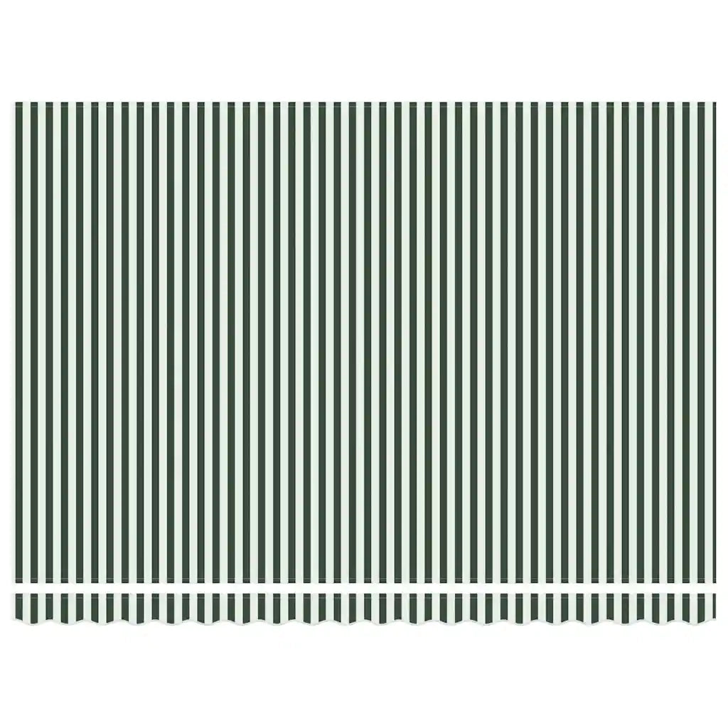 Tenda da Sole Verde e Bianco 450 x 350 x 165 cm Poliestere 3331185