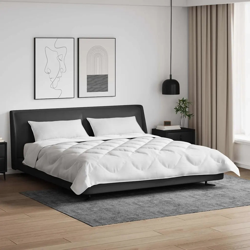 Set di piumini con cuscino 3 pcs Bianco 200 x 200 cm Microfibra