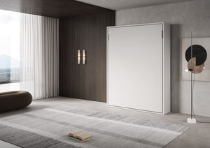 Letto Matrimoniale Francese A Scomparsa 140 Versia Bianco