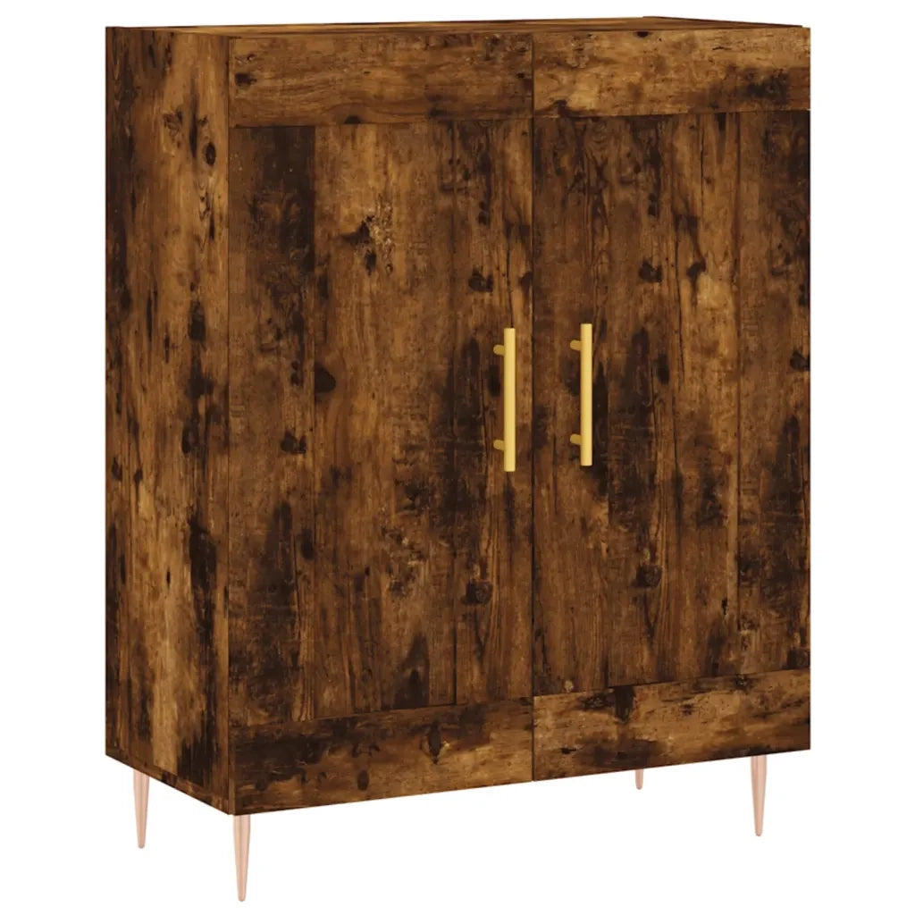 Credenza Rovere Fumo 69,5x34x90 cm in Legno Multistrato 830185