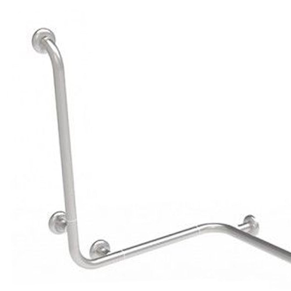Maniglia angolare con verticale laterale universale 110x60x60h inox satinato