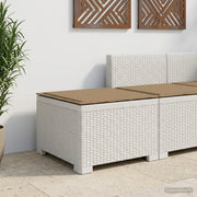 Divano da Giardino a 1 Posto con Cuscino Aspetto Rattan PP 8011770
