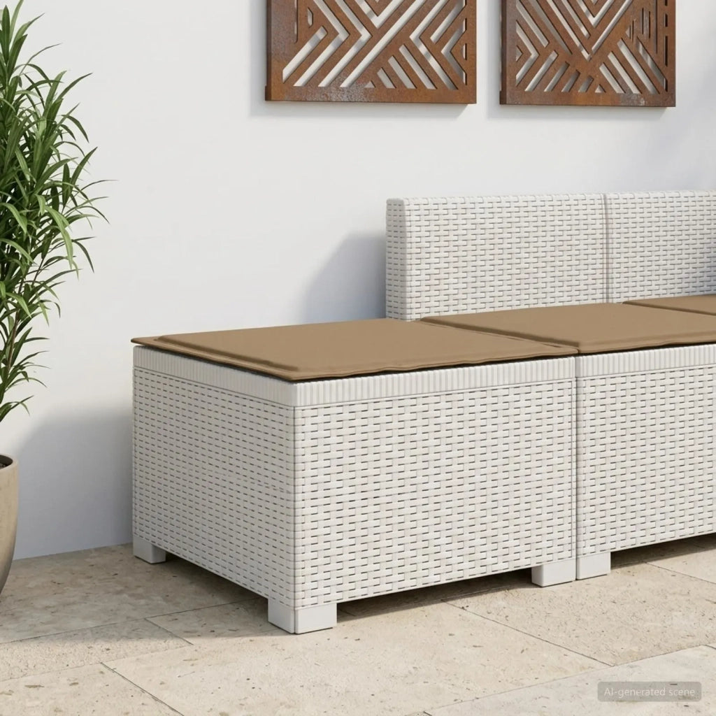 Divano da Giardino a 1 Posto con Cuscino Aspetto Rattan PP 8011770