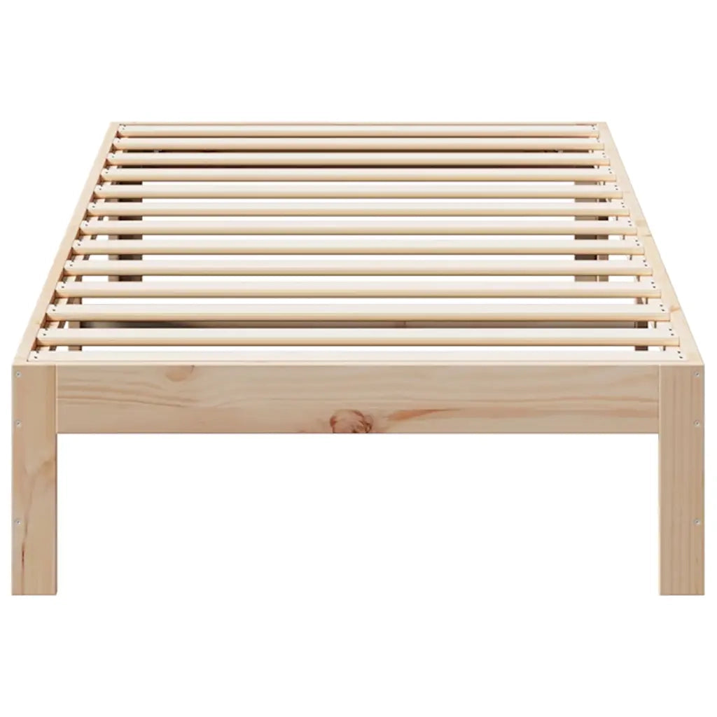 Giroletto senza Materasso 80x200 cm in Legno Massello Pino 859214