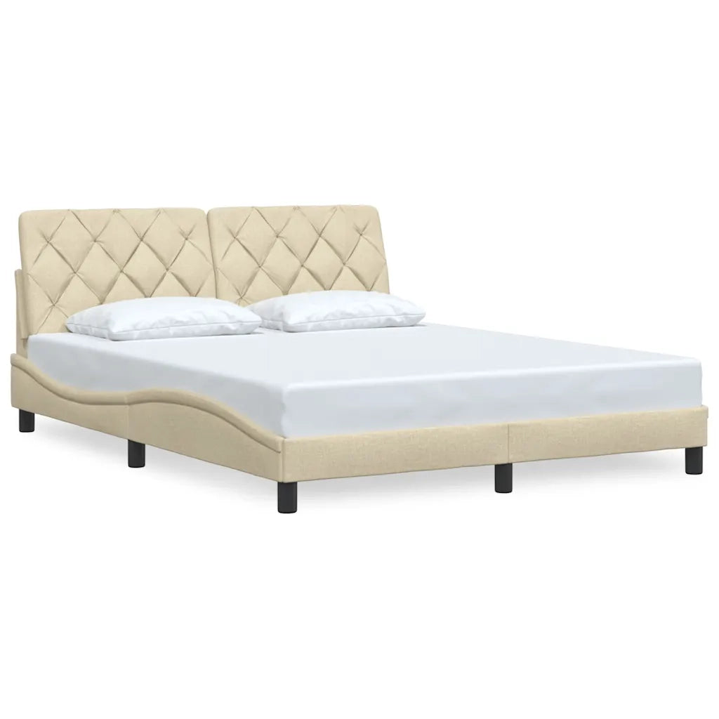 Giroletto senza Materasso Crema 160x200 cm in Tessuto 3310613