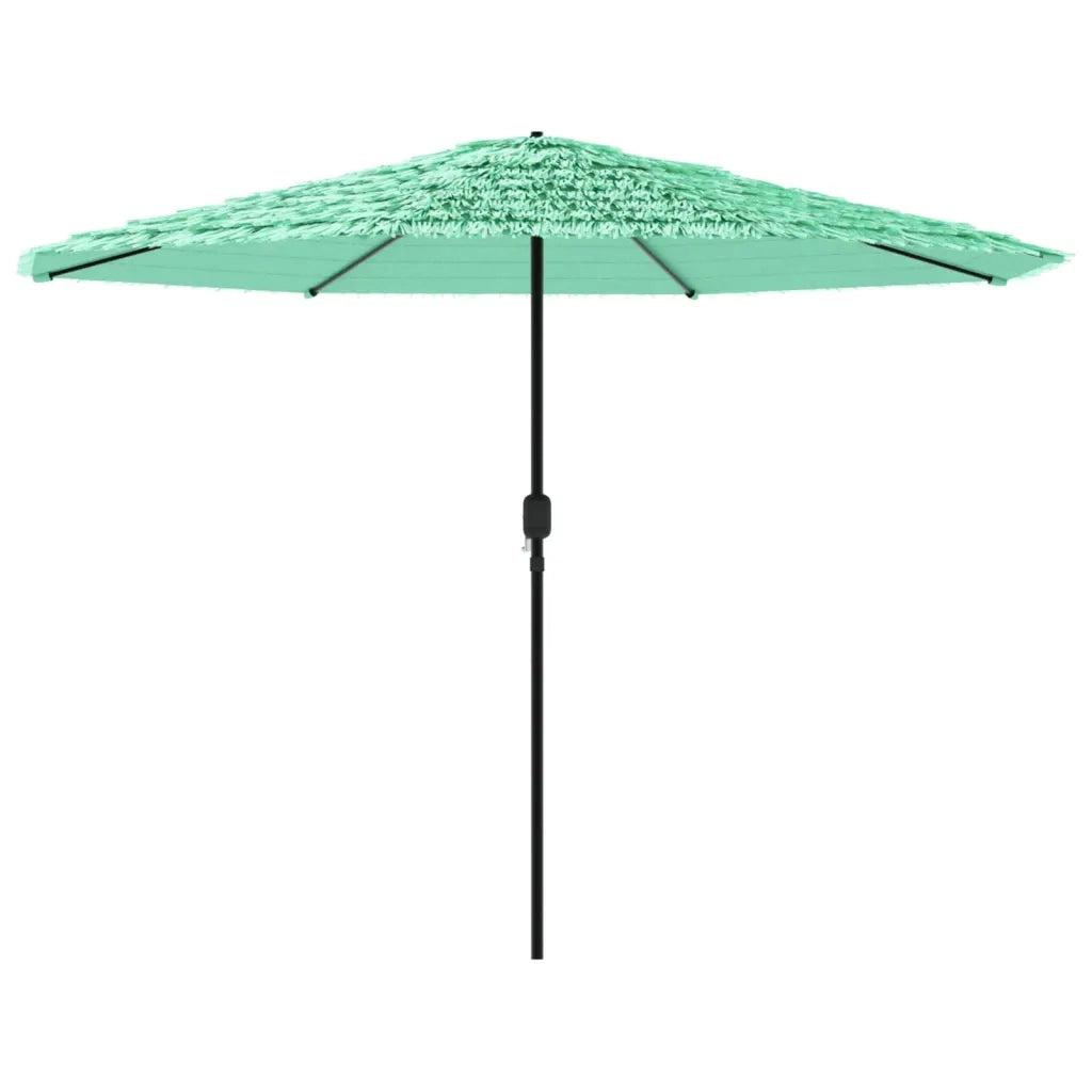 Ombrellone Giardino-Ombrello da Balcone con Palo in Acciaio Verde 388x388x248 cm