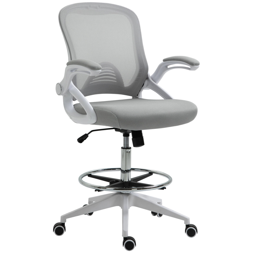 Sedia da ufficio girevole con poggiapiedi ¨C Xylo ¨C nero acciaio 64x60x106-126cm