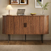 Credenza con Ante a Tapparella ¨C Xylo ¨C Legno MDF, Gambe in Metallo, Soggiorno