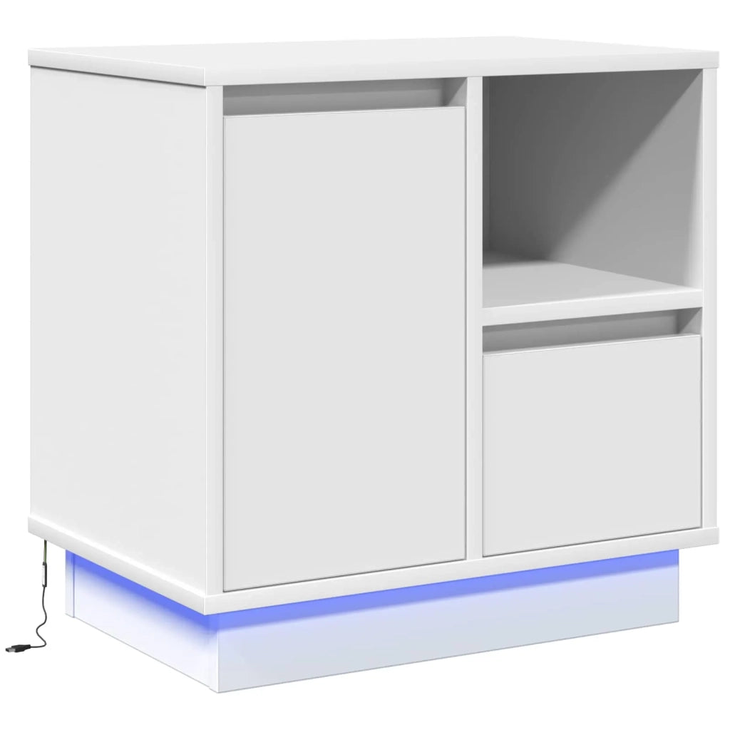 Armadio da Notte Bianco 50 x 34,5 x 50 cm. Legno multistrato 869578