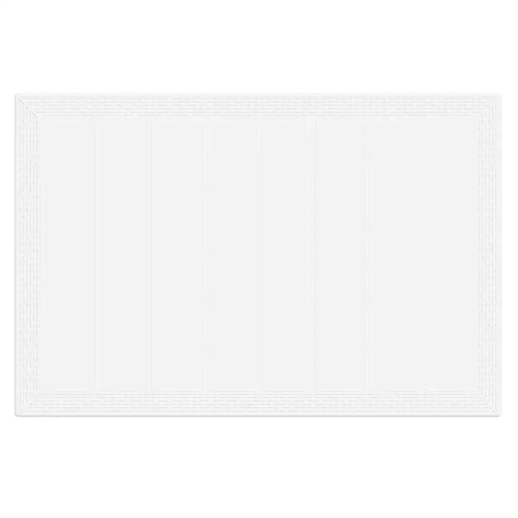 Set da Pranzo per Giardino 7 pcs Bianco Rattan Polt 3378565