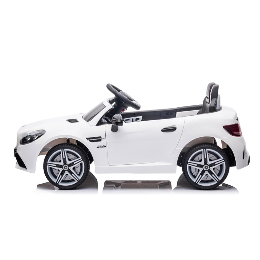 Macchina Elettrica per Bambini Licenza Ufficiale Mercedes SLC 300 "Final Edition" 10,8V 3,1Ah Bianco