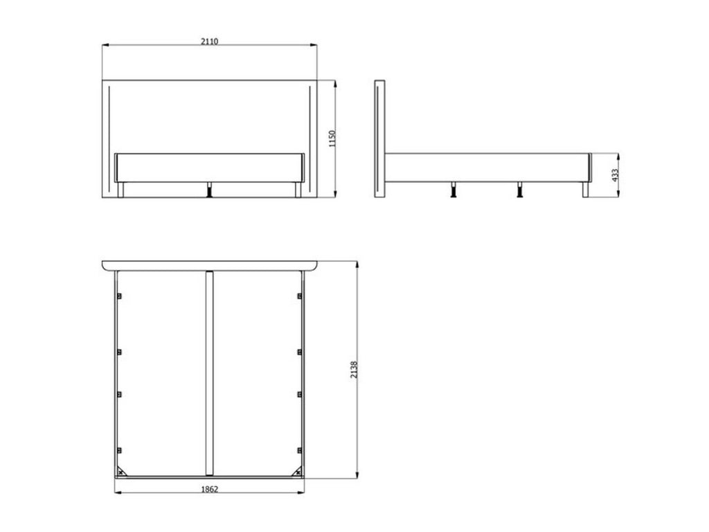 Letto Matrimoniale Pavarolo, Letto Matrimoniale Dimensione Materasso 180x200 cm, Beige