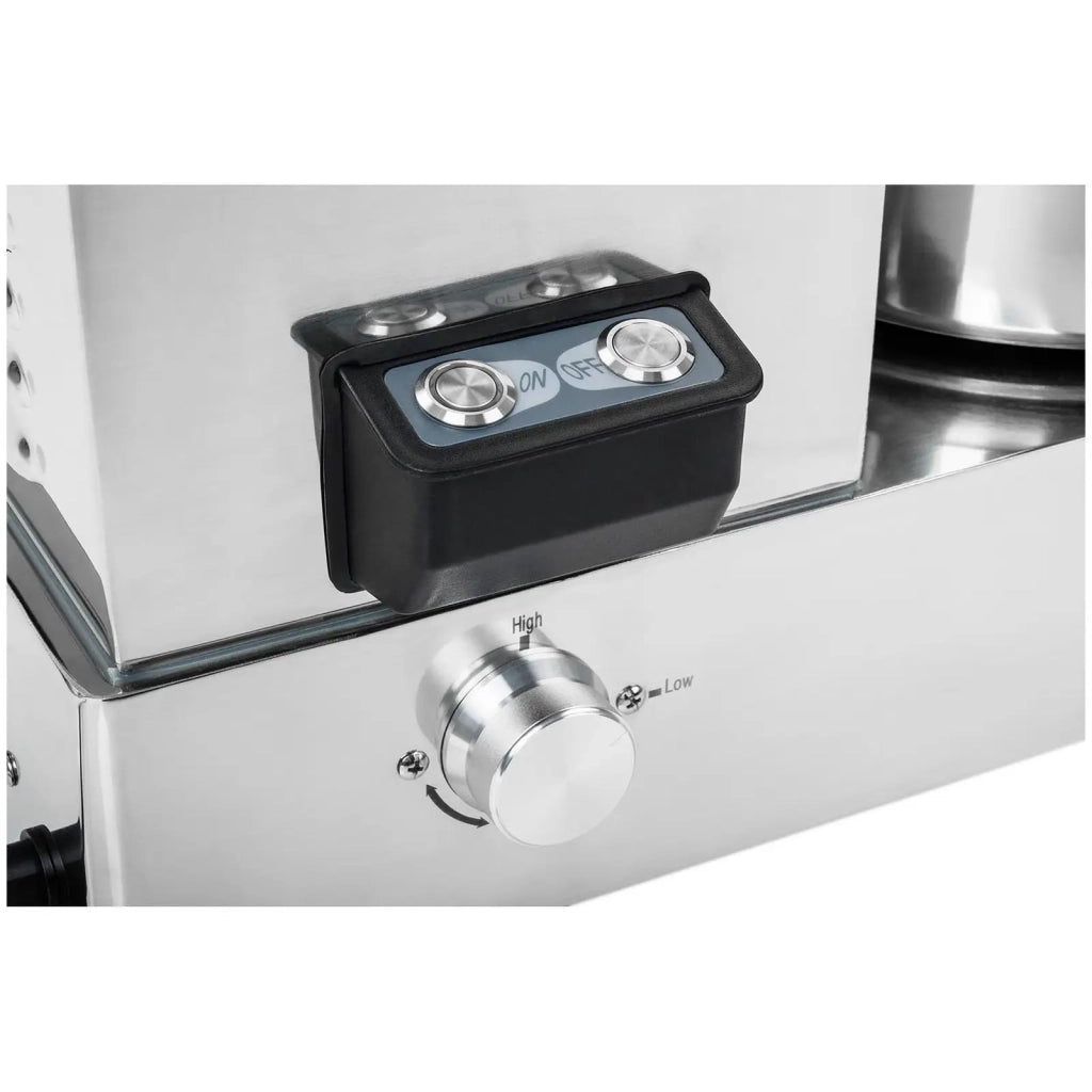Tritatutto professionale da cucina in acciaio inox da 12 litri argento 14_0008818