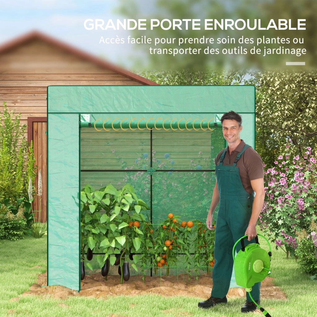 Serra da giardino murale ¨C zephmum ¨C verde 196x77x197 cm
