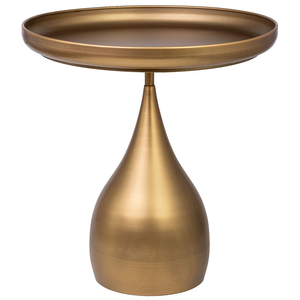 Tavolino in metallo 51x51x53,5h cm Oro