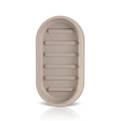 Portasaponetta in plastica Soft touch Tortora serie Jinko