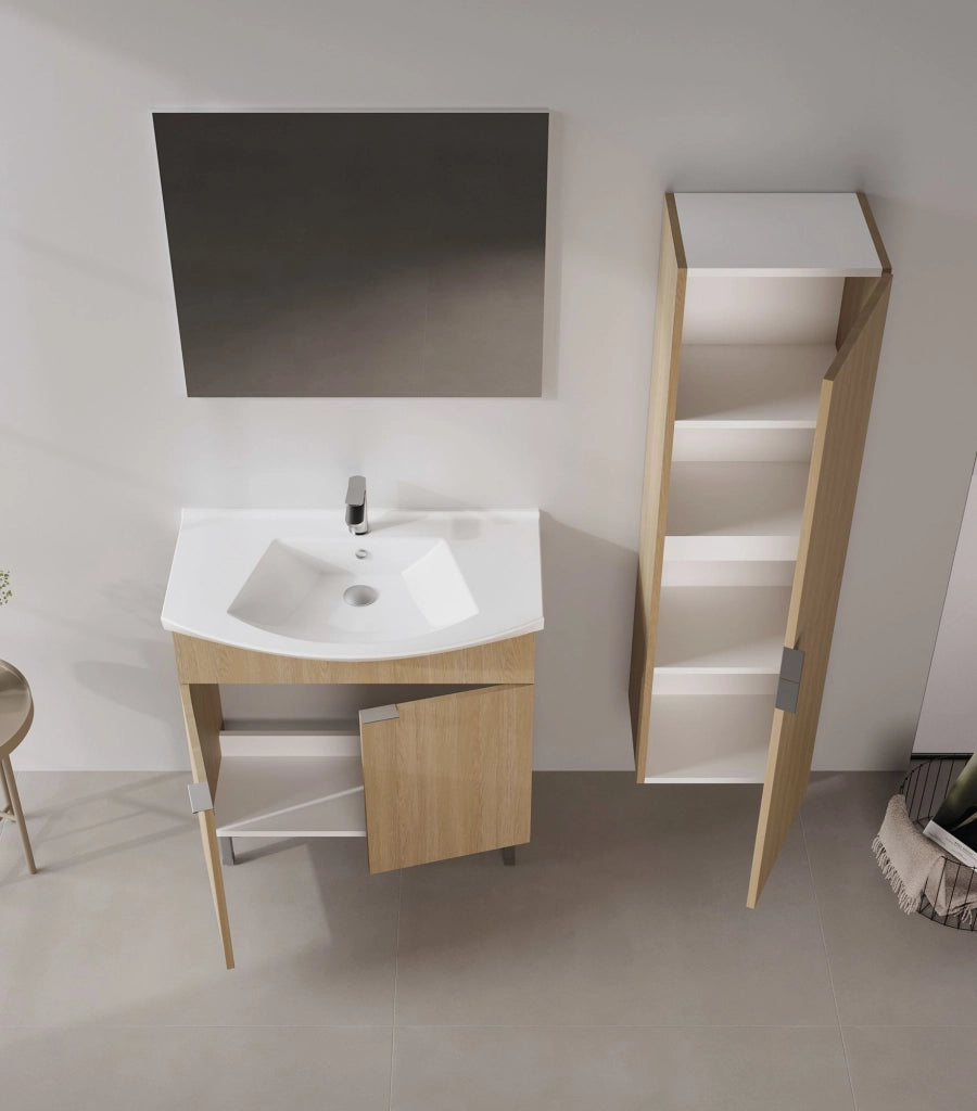 Mobile lavabo "Purus 80" - 80 x 50 x 83 cm - Rovere Sonomo